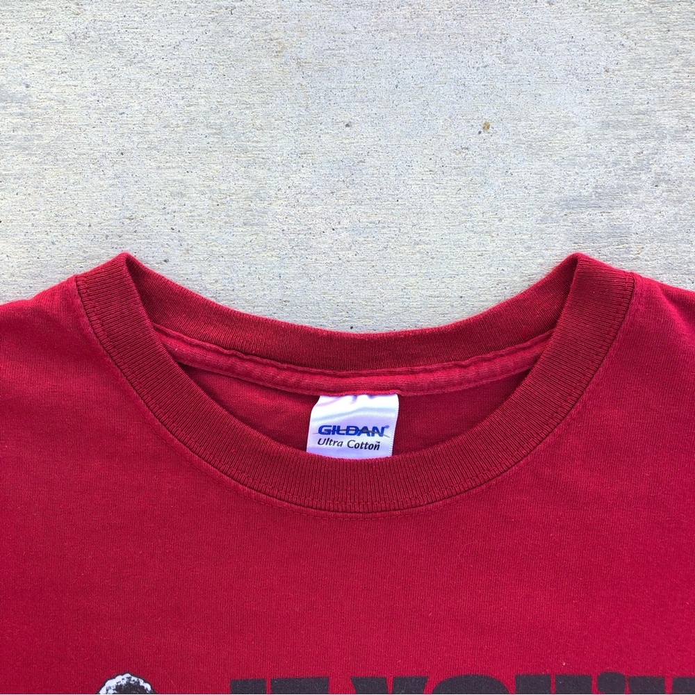 Vtg Sonny Chiba Street Fighter Fight Dirty Graphic Red Tee - Size XL - Picture 5 of 7